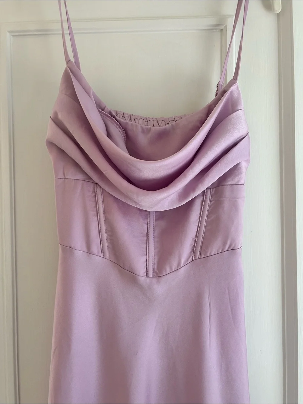 Princess Polly Lilac Satin Corset Slip Dress - Picture 4 of 8